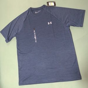 Under Armour Velocity 2.0 SS Tee Navy Men Medium New